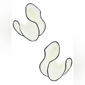 8 Other Reasons Revolve White Black Auda Acrylic Organic Abstract Shape Earrings